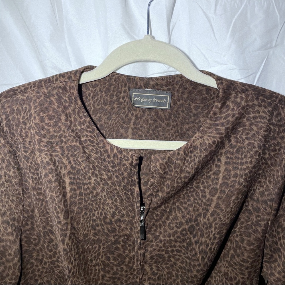 Vintage Intriguing Threads Leopard Jacket - Picture 5 of 7